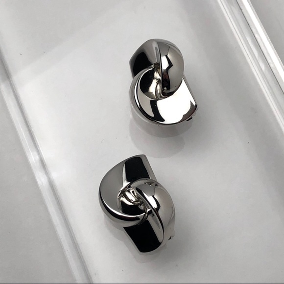 RARE VTG 70s DIOR “CD” LOGO MODERNIST EARRINGS - Picture 5 of 14